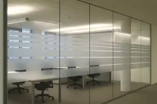 Sichtschutz Glaswände Büro Bezirk Baden