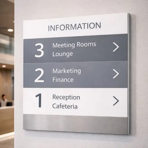 Leitsystem in Konzernzentrale Wien Umgebung