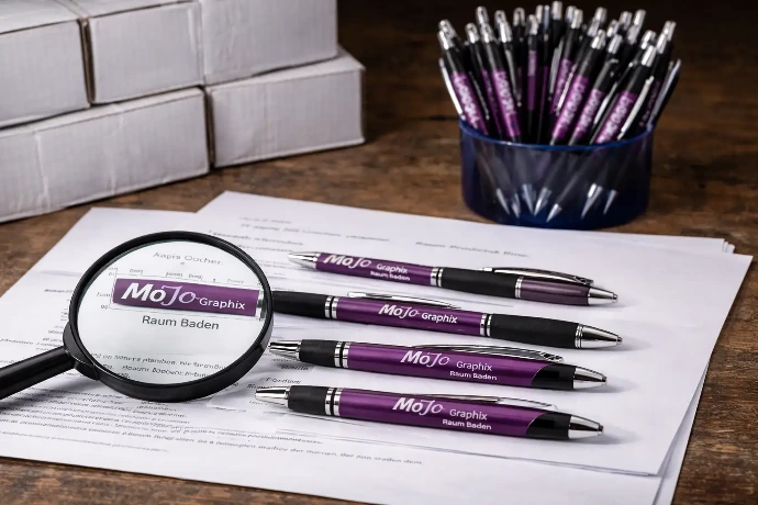 Gebrandete Werbeartikel und Messezubehör von MoJo Graphix mit individueller Gestaltung